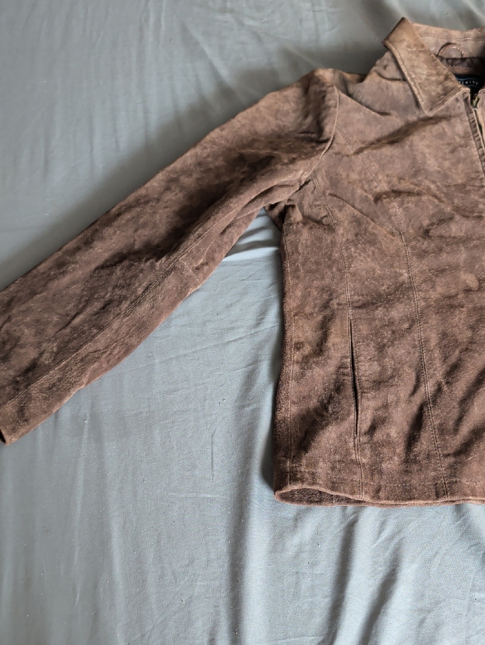 Relativity Large Leather Coat Womens - Picture 5 of 10